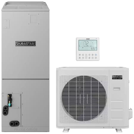 Durastar 30K BTU Cooling / 34K BTU Heating 16.8 SEER2 One Zone Ducted Air Handler Mini Split Package N/A