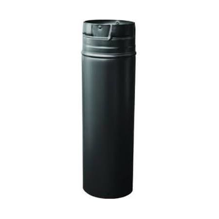 DuraVent 3" Inner Diameter - Pellet Vent Pipe - Double Wall - 24" Pipe Length Black