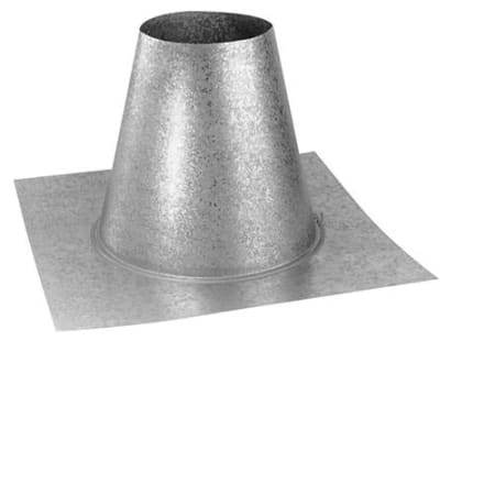 DuraVent 4" x 6-5/8" DirectVent Pro Direct Vent Pipe - Galvanized Flat Roof Flashing Galvanized