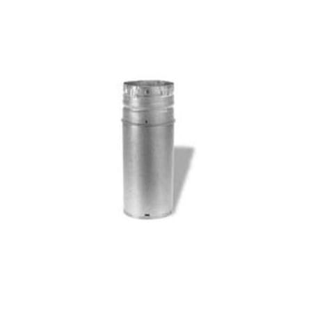 DuraVent 4" Inner Diameter - PelletVent Pro Type L Chimney Pipe - Double Wall - 18" Adjustable Pipe Length Stainless Steel
