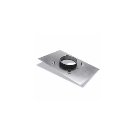 DuraVent 6" Inner Diameter - DuraPlus Class A Chimney Pipe - Triple Wall - 17" x 21" Transition Anchor Plate Galvanized