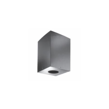DuraVent 7" Inner Diameter - DuraPlus Class A Chimney Pipe - Triple Wall - 18.25" Square Ceiling Support Box Black