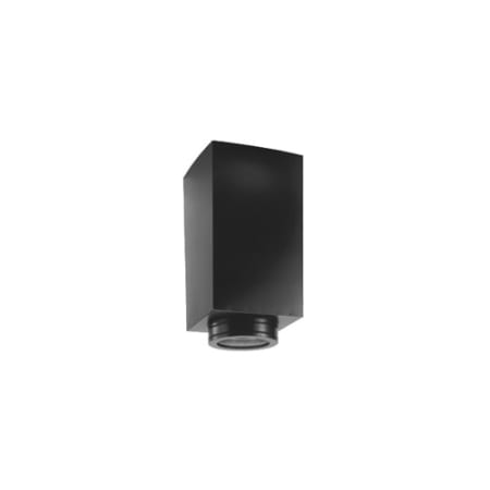DuraVent 6" Inner Diameter - DuraTech Class A Chimney Pipe - Double Wall - 12" Square Ceiling Support Box Black