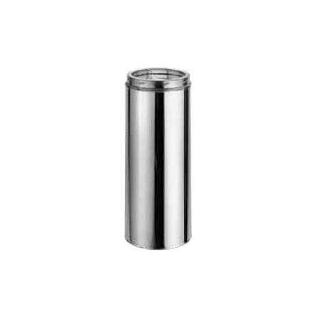 DuraVent 6" Inner Diameter - DuraTech Class A Chimney Pipe - Double Wall - 12" Pipe Length Stainless Steel