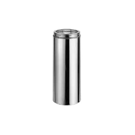 DuraVent 7" Inner Diameter - DuraTech Class A Chimney Pipe - Double Wall - 12" Pipe Length Stainless Steel