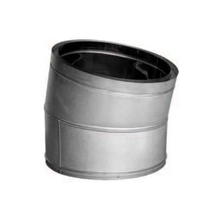 DuraVent 14" Inner Diameter - DuraTech Class A Chimney Pipe - Double Wall - 15 Degree Elbow Galvanized