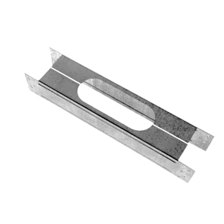 DuraVent 4" Inner Diameter - Type B Oval Gas Vent - Double Wall - 2" x 6" Firestop with Spacer Aluminum