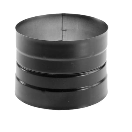 DuraVent 6" Inner Diameter - DuraBlack Stove Pipe - Single Wall - Double Skirted Stovetop Adapter Black