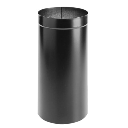 DuraVent 6" Inner Diameter - DuraBlack Stove Pipe - Single Wall - Oval to Round Adapter Black