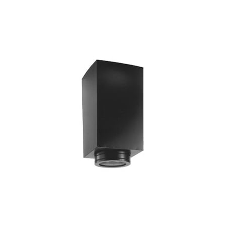 DuraVent 5" Inner Diameter - DuraTech Class A Chimney Pipe - Double Wall - 36" Square Ceiling Support Box Black
