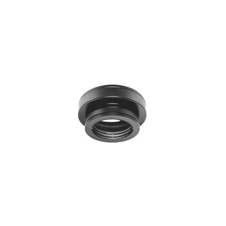 DuraVent 7" Inner Diameter - DuraTech Class A Chimney Pipe - Double Wall - 13" Round Ceiling Support Black