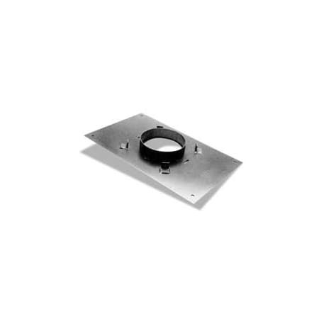 DuraVent 8" Inner Diameter - DuraTech Class A Chimney Pipe - Double Wall - 14" x 17" Anchor Plate Galvanized