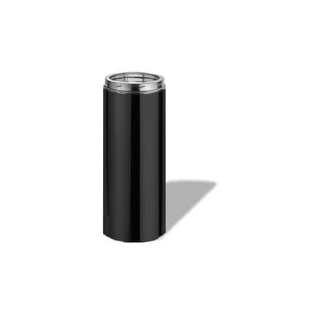 DuraVent 7" Inner Diameter - DuraTech Class A Chimney Pipe - Double Wall - 9" Pipe Length Black