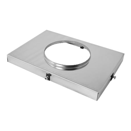 DuraVent 6" Inner Diameter - DuraFlex Pro Flexible Liner Chimney Pipe - Single Wall - 9" x 13" Rectangular Top Plate Stainless Steel