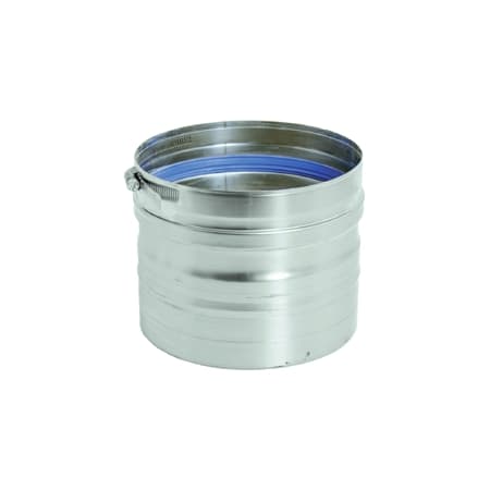 DuraVent FasNSeal 158mm Male to 6 Inch Female Appliance Adapter From the FasNSeal Series Stainless Steel