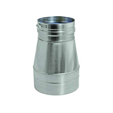 DuraVent FasNSeal 6 Inch Tapered Patterson Kelly Mach Series Appliance Adapter From the FasNSeal Series Stainless Steel