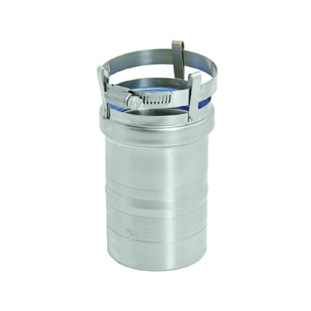 DuraVent 3 Inch FasNSeal Burnham & Quietside Termination Appliance Adapter From the FasNSeal Series Stainless Steel