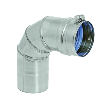 DuraVent 3" Inner Diameter - FasNSeal AL29-4C Special Gas Vent Pipe - Single Wall - 88" Degree Elbow Stainless Steel