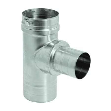 DuraVent 3" Inner Diameter - FasNSeal AL29-4C Special Gas Vent Pipe - Single Wall - 4" x 4" Branch Tee Stainless Steel