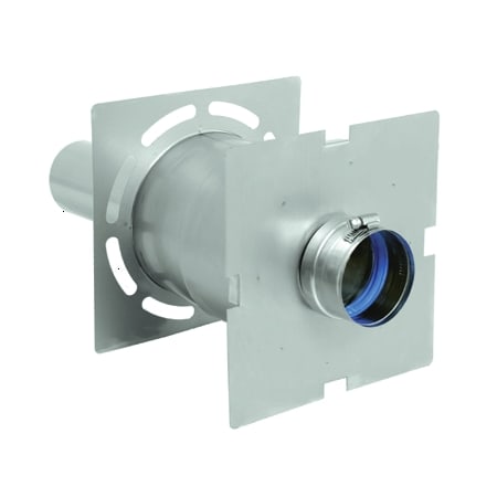 DuraVent 9" Inner Diameter - FasNSeal AL29-4C Special Gas Vent Pipe - Single Wall - 18" Adjustable Wall Thimble Stainless Steel