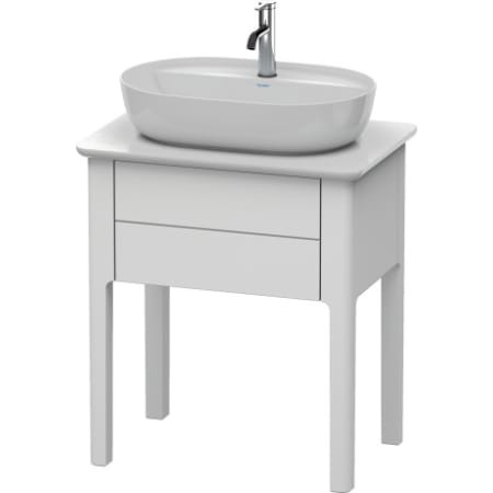 Duravit Luv 27-1/8" Floorstanding Solid Wood Vanity Cabinet Only - Less Top and Sink White Satin