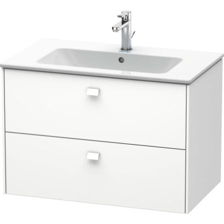 Duravit Brioso 32-1/4" Single Wall Mounted Vanity Cabinet Only - Less Vanity Top White High Gloss