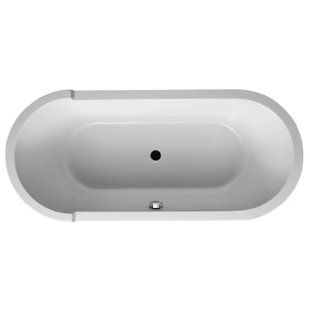 Duravit Stark 70-7/8" Drop In Acrylic Soaking Tub with Center Drain White