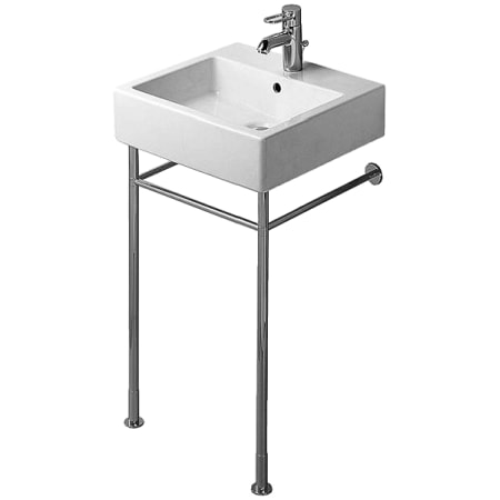 Duravit Vero Metal Console with Adjustable Height - Less Sink Chrome