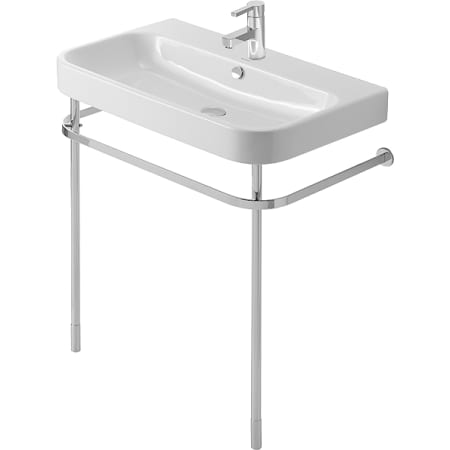 Duravit Happy D.2 Metal Console with Adjustable Height Chrome