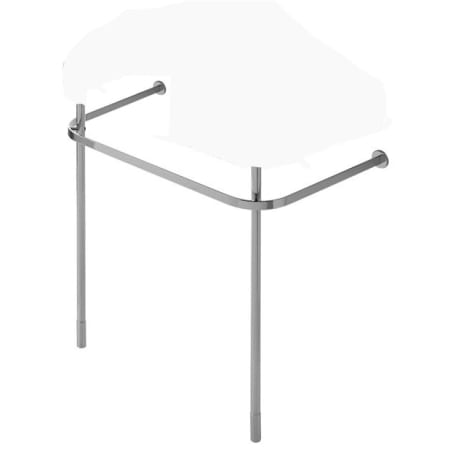 Duravit Happy D.2 Lavatory Console Legs - Sink Not Included Chrome