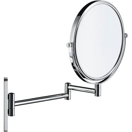 Duravit D-Code 12-1/2"W x 12-1/4"H Circular Framed Wall Mounted Make-up Mirror Chrome