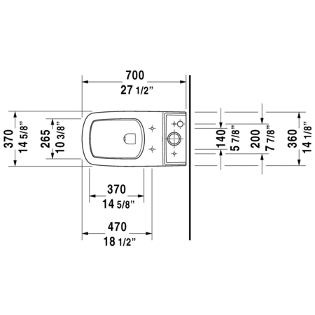 Duravit-011201TP-Technical Drawing