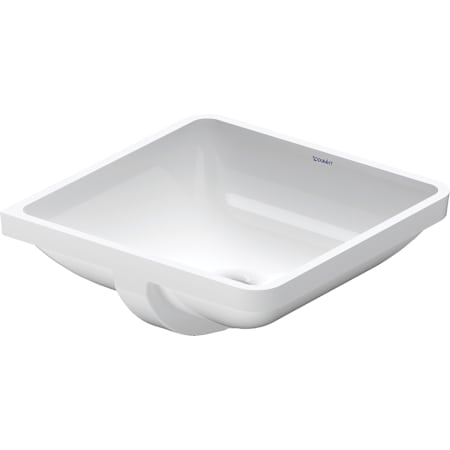 Duravit Starck 3 18-1/4" Rectangular Ceramic Undermount Bathroom Sink with Overflow and White