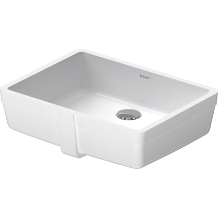 Duravit Vero 18-1/4" Rectangular Ceramic Undermount Bathroom Sink with Overflow and White