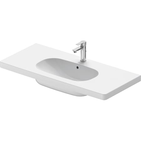 Duravit D-Code 19" Ceramic Vanity Top White / Glazed Underside