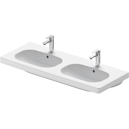Duravit D-Code 47-1/4" Ceramic Vanity Top White / Glazed Underside