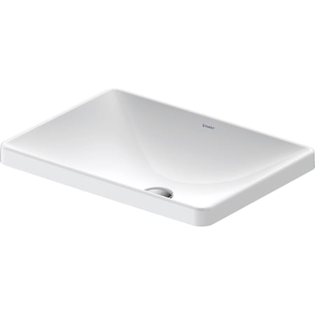 Duravit D-Neo 23-5/8" Rectangular Ceramic Drop In Bathroom Sink White