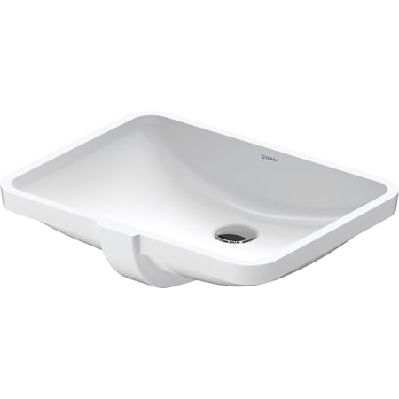 Duravit ME by Starck 20-7/8" Rectangular Ceramic Undermount Bathroom Sink with Overflow and White