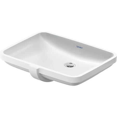Duravit Duravit No.1 23" Rectangular Ceramic Undermount Bathroom Sink with Overflow and White