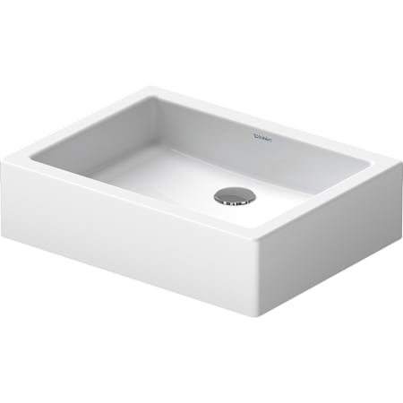 Duravit Vero 19-5/8" Rectangular Ceramic Vessel Bathroom Sink White / Ground