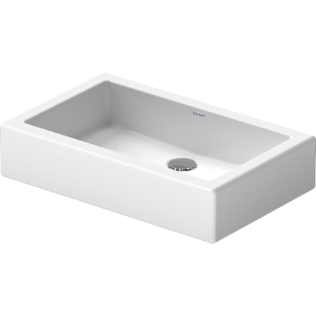 Duravit Vero 23-5/8" Rectangular Ceramic Vessel Bathroom Sink White / Ground