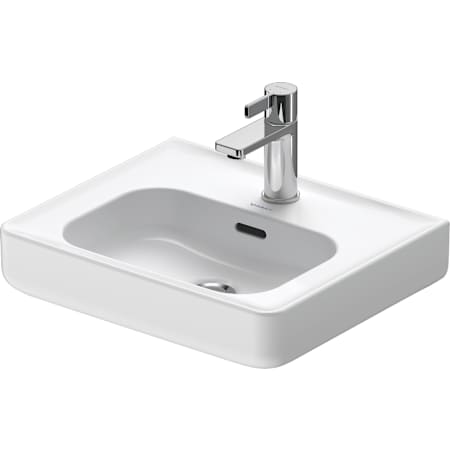 Duravit Soleil by Starck 17-3/4" Rectangular Ceramic Wall Mounted Bathroom Sink with Overflow and Single Faucet Hole White