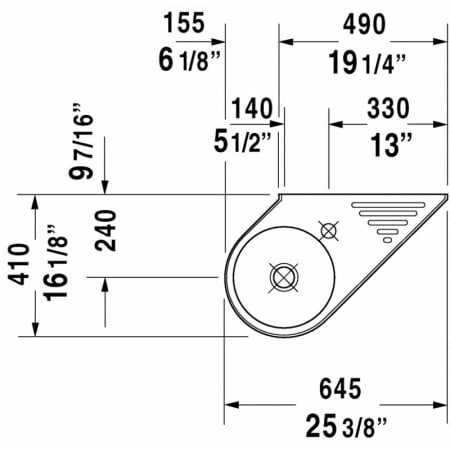 Duravit-0764650000-Dimensional Drawing