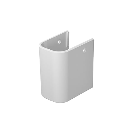 Duravit Happy D.2 Ceramic Siphon Cover with Installation Fixings White