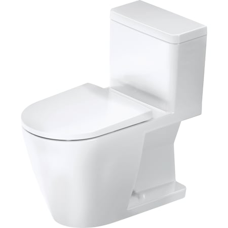 Duravit D-Neo 1.28 GPF One Piece Elongated Toilet with Left Hand Lever White