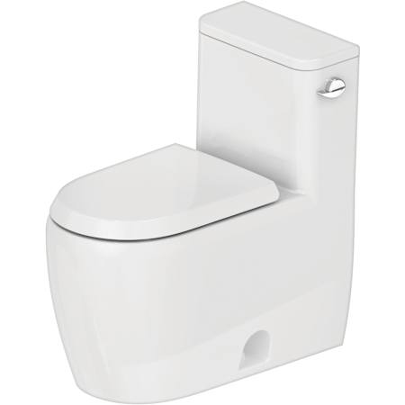 Duravit Qatego 1.28 GPF One Piece Elongated Toilet with Right Hand Lever White