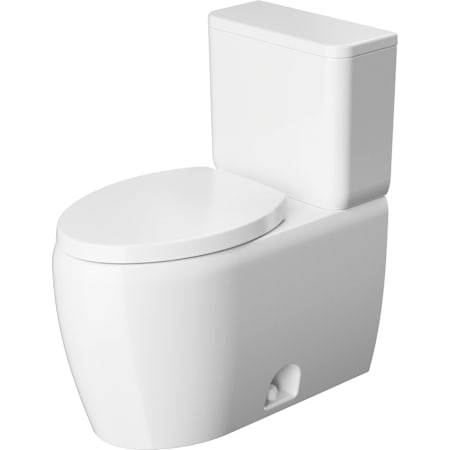 Duravit Collection One 1.28 GPF One Piece Round Toilet with Left Hand Lever High Gloss White