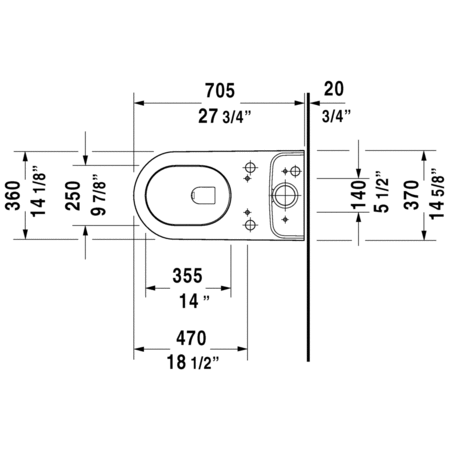 Duravit-212651TP-Technical Drawing