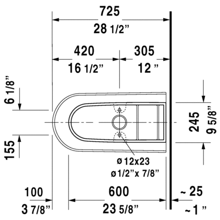 Duravit-212651TP-Technical Drawing