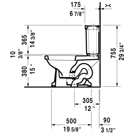 Duravit-213001TP-Technical Drawing